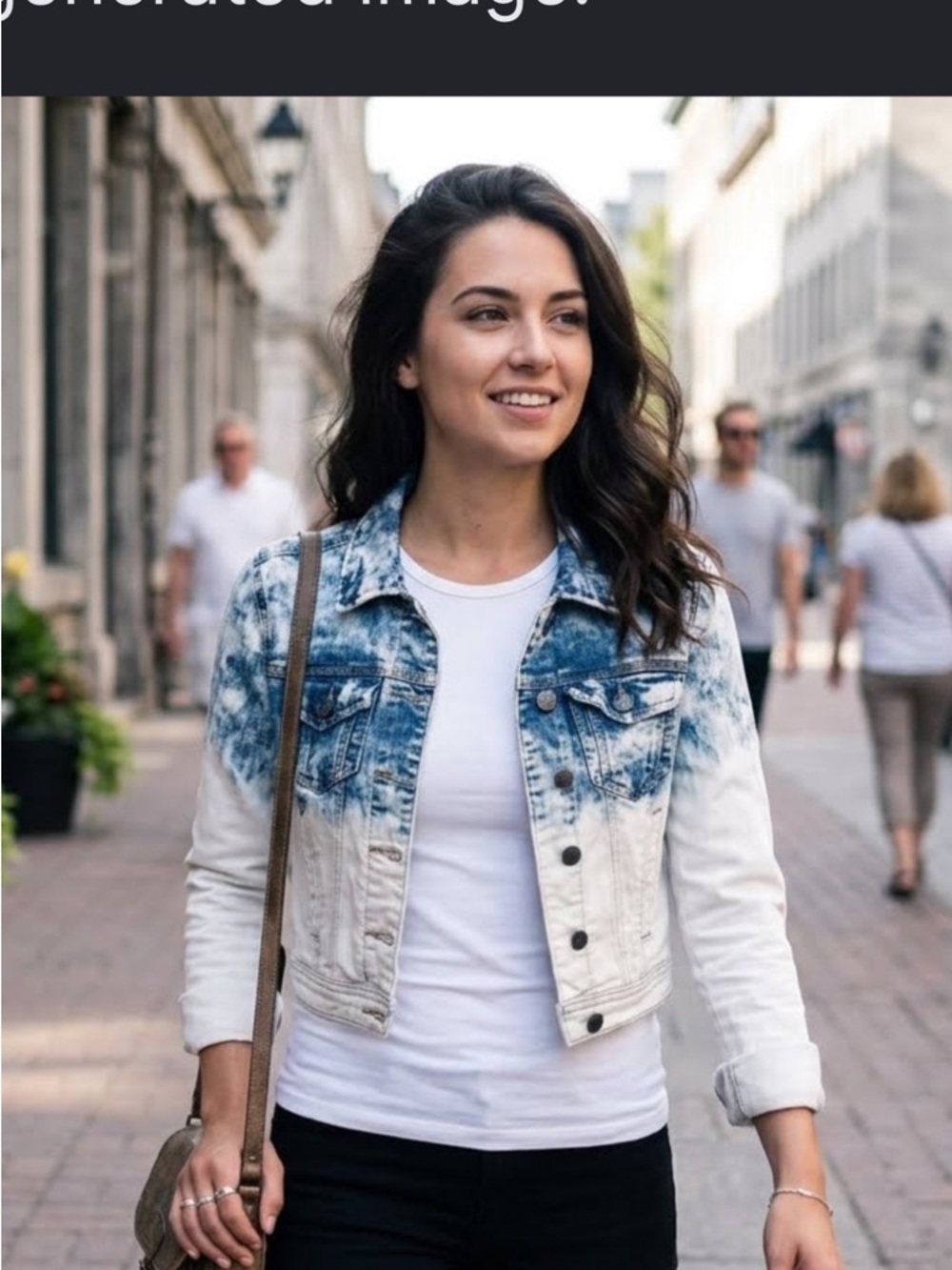 Hot Kiss Blue Ombre Denim Jacket